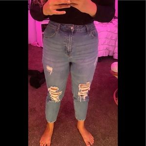 High rise mom jeans